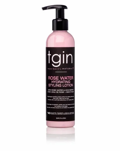 TGIN Rose Water Hydrating Style Lotion 8 fl oz
