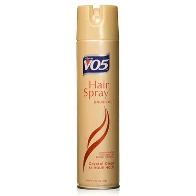 Vo5 Hair Spray Brush Out Crystal Clear, 14 Hour Hold 8.5 Oz